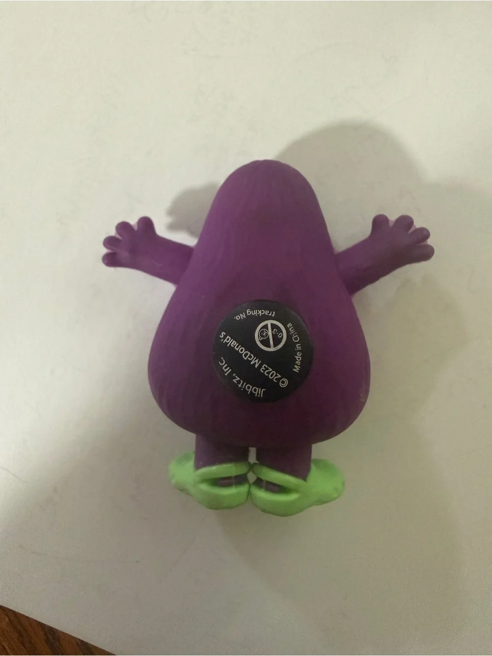 Crocs Jibbitz McDonald's Grimace Collectible Shoe Charm